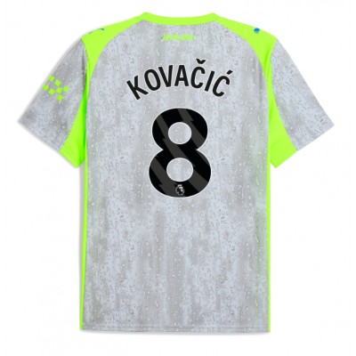 Camiseta Manchester City Mateo Kovacic #8 Tercera Equipación Replica 2025-26 mangas cortas Camiseta Manchester City Mateo Kovacic #8 Tercera Equipación Replica 2025-26 mangas cortas